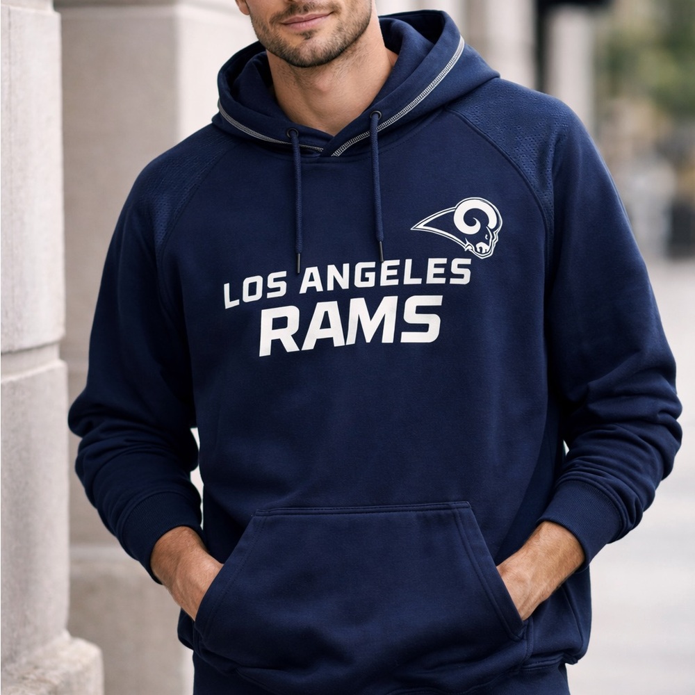 Team Apparel NFL Los Angeles Rams Blue Hoodie